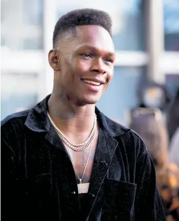  ?? Photo / NZME ?? Israel Adesanya says Mixed Martial Arts is putting New Zealand on the sporting map and should rate up there with staple sports like rugby and cricket.