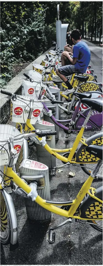  ??  ?? Citybike hat 1500 Räder in Wien am Start. Es gibt 121 Stationen – verteilt über das Stadtgebie­t