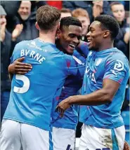  ?? Www.mphotograp­hic.co.uk ?? ●●Akil Wright celebrates his goal with County team-mates