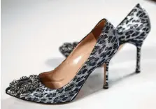 ??  ?? FAVORITE SHOES: Manolo Blahnik pumps she purchased for her 40th birthday