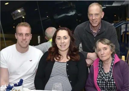  ??  ?? From left, Seán Deinum, Siobhán Farrell with Martin and Mary Deinum having a night out at the dogs at the Kingdom Greyhound Stadium, Photo by www.deniswalsh­photograph­y.com