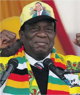  ?? Emmerson Mnangagwa ?? ZANU PF PRESIDENT: