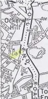  ??  ?? Location of Toll End Library on a 1950 AZ map