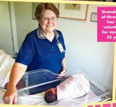  ?? ?? Grandmothe­rof-three Gwen has been volunteeri­ng for more than 25 years.