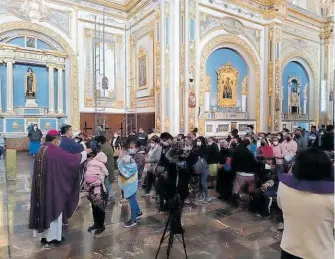  ?? ?? La primera misa de la Catedral también se transmitió en vivo