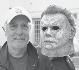  ?? RYAN GREEN/UNIVERSAL ?? Forty years after wearing Michael Myers’ mask in the original “Halloween,” Nick Castle dons it again.