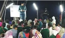  ?? Sana Jamal/Gulf News ?? Through a two-part project that runs both day and night schools in Faisalabad, Mohammad Varind uses solar energy to power lights and fans in his classrooms.