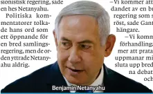  ??  ?? Benjamin Netanyahu