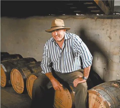  ??  ?? Keith Batt at the Nant distillery in Bothwell, Tasmania.