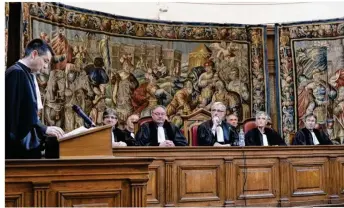  ??  ?? Le tribunal de commerce d’Aurillac a fait son bilan de l’année écoulée.