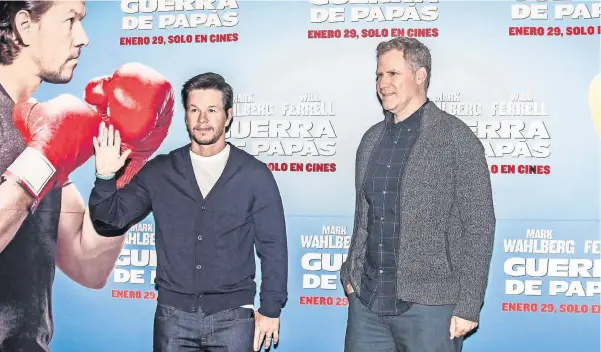  ??  ?? Mark Wahlberg y Will Ferrell visitaron México para promover su comedia
Guerra de papás,
que estrenan este fin de semana.