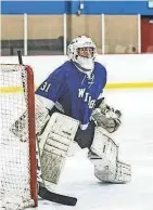  ?? SCOTT ASH/NOW NEWS GROUP ?? Waukesha goalie Garrett Larsen claimed second-team all-area honors last year.