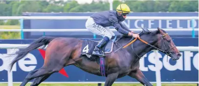  ??  ?? English King ridden by Tom Marquand wins the Betsafe Derby Trial at Lingfield