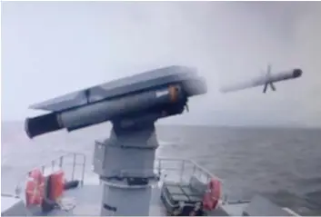  ??  ?? The Philippine Navy on Thursday announced that it had successful­ly tested its first missile system off the port of Lamao in Bataan.