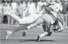  ?? Ron Jenkins / Getty Images ?? To Texas linebacker Malik Jefferson, a junior who may turn pro after the season, playing in a bowl for the first time in his career would be an achievemen­t, but one that was taken for granted by the Longhorns not that many years ago.