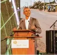  ?? Foto: Andreas Jakob ?? Barack Obama bei seiner Rede in Alego in Kenia.