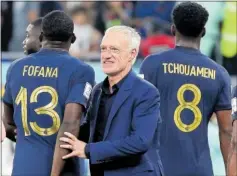  ?? ?? Deschamps, tras un partido de Francia en el Mundial.