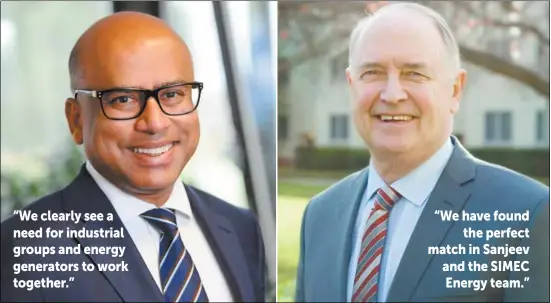  ??  ?? GFG Alliance executive chairman Sanjeev Gupta. ZEN Energy chairman Ross Garnaut.