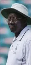  ??  ?? Cricket umpire Steve Bucknor