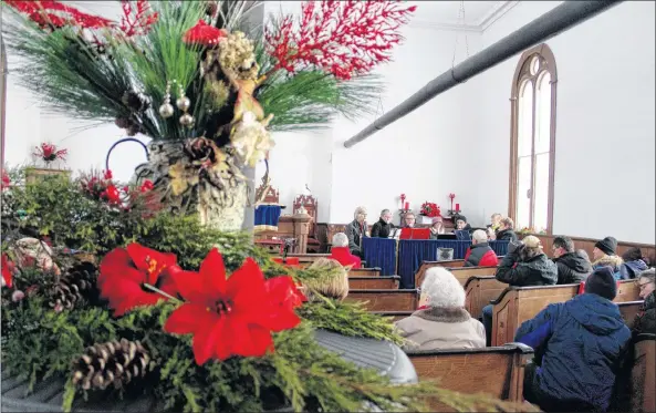  ?? CARLA ALLEN ?? “I find many of the same people come to this service year after year, and for many it does make Christmas. It does for me too,” says Stephen Sollows, one of the Chebogue church trustees.
