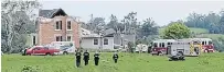  ?? CITY OF KAWARTHA LAKES OPP ?? A tornado collapsed the roof of a house on Royal Oak Road near Manilla, about 60 kilometres from Peterborou­gh, on Thursday.