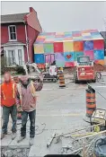  ?? GOOGLE MAPS ?? On Google Street View, the Rainbow House lives on.