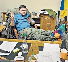  ?? ?? Vitaliy Kim, the governor of Mykolaiv, is on a mission to hunt down saboteurs and spies
