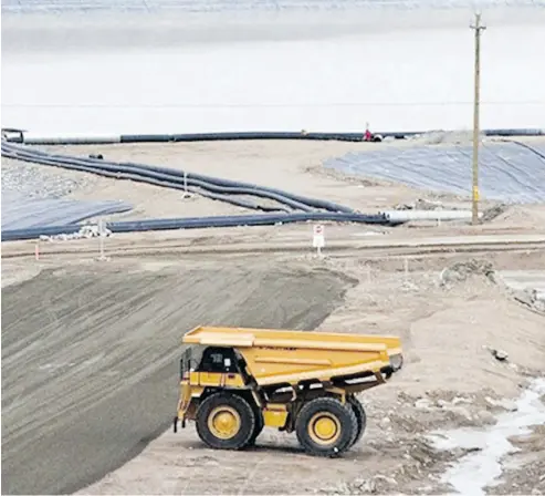  ?? INCO / THE CANADIAN PRESS FILES ?? A tailings pond at the Voisey’s Bay nickel mine in Labrador. Vale SA is launching a $$1.7-billion expansion of the site.