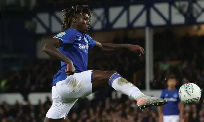  ??  ?? Moise Kean is ‘a player with talent’ and ‘we won’t allow him to go’ said Everton’s manager Marco Silva. Photograph: Jan Kruger/Getty Images