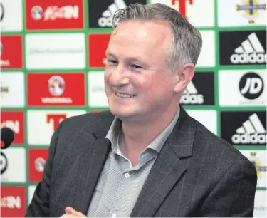  ??  ?? Step up: Northern Ireland boss Michael O’Neill is giving younger players a chance to impress