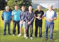  ??  ?? Prize-winners from the Taynuilt gents open.