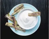  ?? DEB LINDSEY FOR THE WASHINGTON POST ?? Za’atar-spiced broccoli stems with whipped feta.