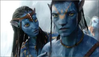  ?? 20TH CENTURY FOX ?? Neytiri, voiced by Zoe Saldana, left, and the character Jake, voiced by Sam Worthingto­n in “Avatar.”