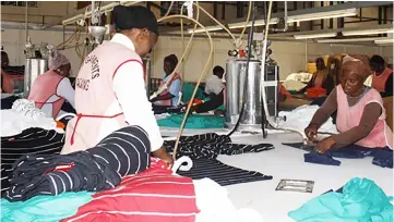  ??  ?? Textile has also failed to benefit from AGOA