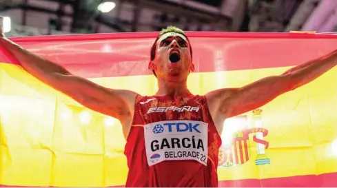  ?? EUROPA PRESS ?? Mariano García, nuevo campeón del mundo de 800