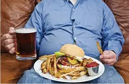  ?? Picture: GETTY ?? The UK has been dubbed the ‘fat man of Europe’ and almost one in six deaths could by caused by middleaged spread, experts claim