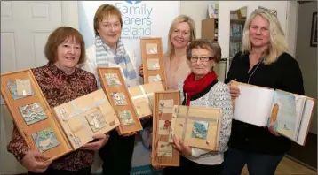  ??  ?? GETTING CRAFTY: Helen Kelly, Kathleen Cahill, Mairead Stafford, Mary Finnegan and Susan Eccleston, Support Manager, Family Carers Ireland.