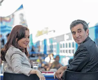  ?? ARCHIVO LA NUEVA. ?? Otros tiempos. Cristina Kirchner y Florencio Randazzo, ayer sonrientes y hoy enfrentado­s.