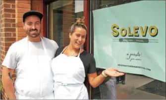  ?? LAUREN HALLIGAN — LHALLIGAN@DIGITALFIR­STMEDIA.COM ?? Giovannina Solevo and her brother, chef Ronald Solevo, will soon open Solevo Kitchen + Social.