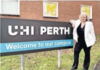  ?? ?? No communicat­ion Principal Dr Margaret Cook outside UHI Perth