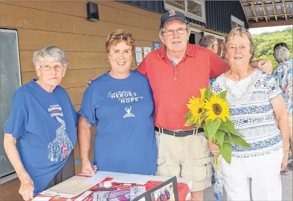  ?? KEVIN ADSHADE/THE NEWS ?? The Pictou County Parkinson Support Group is planning for the annual SuperWalk. From left are: Josephine Jollymore, Margaret Milne, Dennis McGee and Phoebe Fraser.