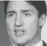  ??  ?? Justin Trudeau