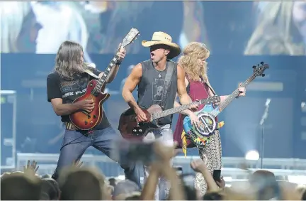  ?? JANA CHYTILOVA/OTTAWA CITIZEN ?? Kenny Chesney performed during the Big Revival Tour at Canadian Tire Centre on Wednesday.