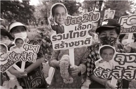  ?? EPA ?? Thailand has been ruled by Prayut Chan-o-cha, the former head of the country’s armed forces, since 2014
