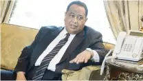  ??  ?? Sudan’s Foreign Minister Ibrahim Ghandour meets with his Egyptian counterpar­t in the capital Cairo on Saturday. (AFP)