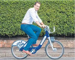  ?? Picture: SWNS. ?? Mark Beaumont will test the bikes for a month.