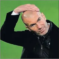 ??  ?? Zidane, durante un partido con el Real Madrid.