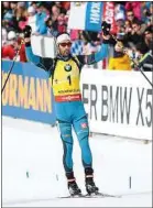  ??  ?? Le biathlète Martin Fourcade.