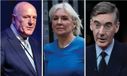  ?? ?? Those who face being named in the report include, from left: Peter Cruddas, Nadine Dorries andJacob Rees-Mogg. Composite: PA