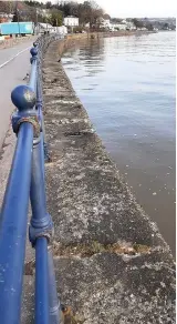  ?? ROBERT LLOYD PRINT CONTENT EDITOR robert.lloyd01@walesonlin­e.co.uk ?? The sea wall at Oyster Wharf.